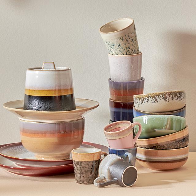 HKLiving 70s Ceramics – Keramik Geschirr zum Kombinieren