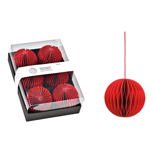Honeycomb Weihnachtskugeln aus Papier - DesignWe.Love