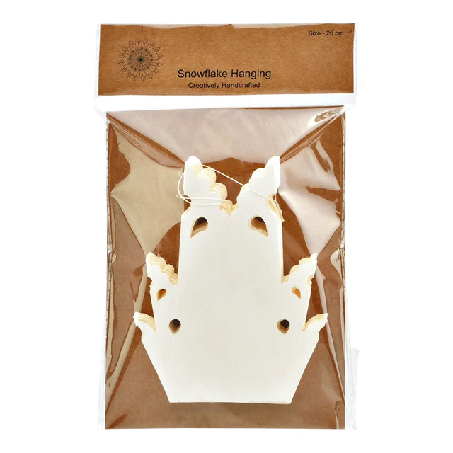 Papierstern Nostic Weiß Ø 25 cm – Weihnachtsstern aus Papier in der Verpackung