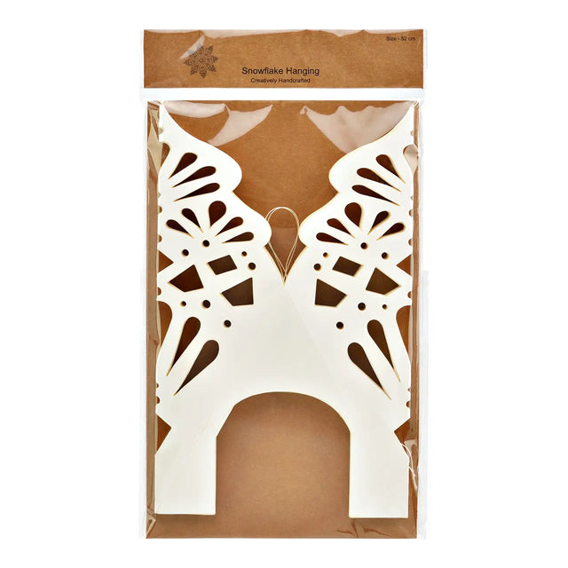 Papierstern Nostic Weiß Ø 50 cm – Weihnachtsstern aus Papier, gefaltet in der Verpackung