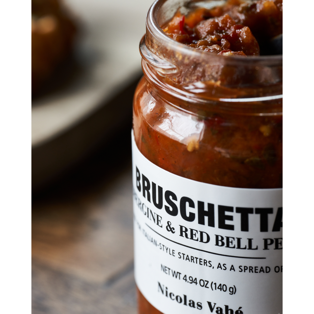 Bruschetta Aufstrich aus Aubergine und rote Paprika - Nicolas Vahé