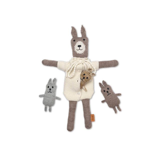 Kuscheltier Hasenfamilie Lee Merino Rabbit Family - ferm LIVING