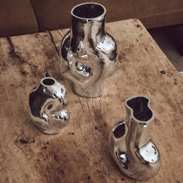 Vase Chrom Gleam - HK Living