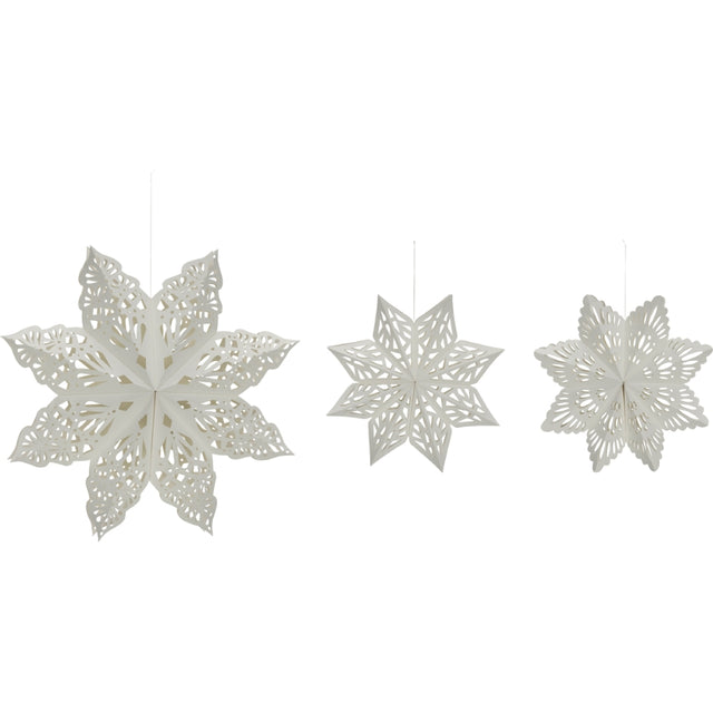 Papiersterne Nostic in drei Größen – moderne Weihnachtsdeko