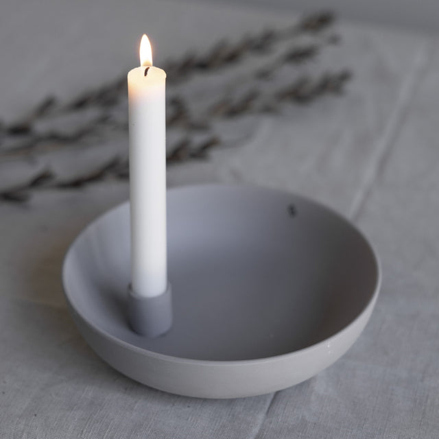 Kerzenhalter Lidatorp Large Grau - Storefactory