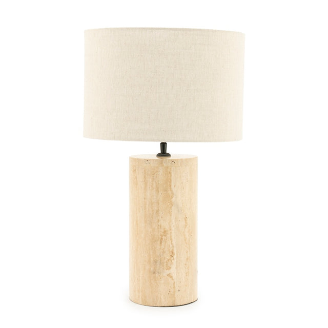 Tischleuchte Amara aus Travertin - By-Boo