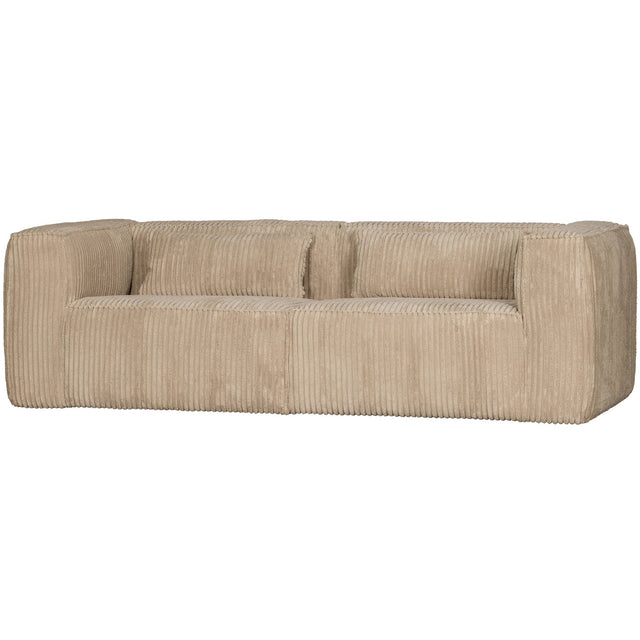 3,5 Sitzer Sofa Bean Ribcord Travertin - WOOOD