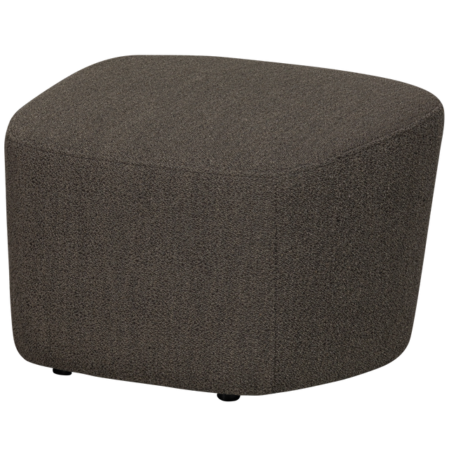Lofty Hocker Bouclé Braun von VT Wonen