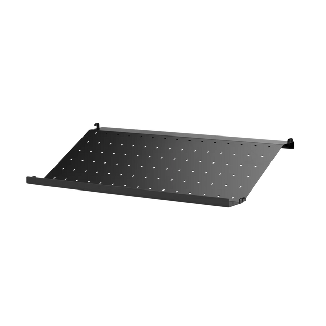 String Schuhregal 58×30cm Schwarz – Schuhablage aus Metall für das String Regal