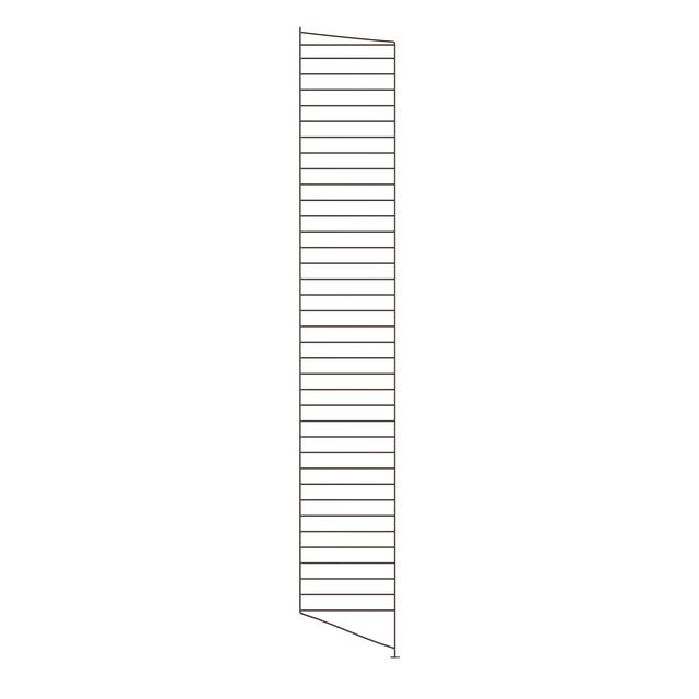 String Bodenleiter 200×30cm Dunkelbraun 2er Set – Regalleiter String Furniture