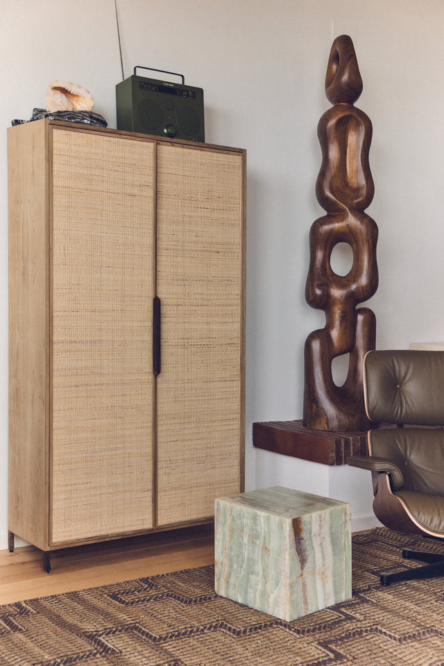 Design Schrank Pioneer aus Rattan - HK Living