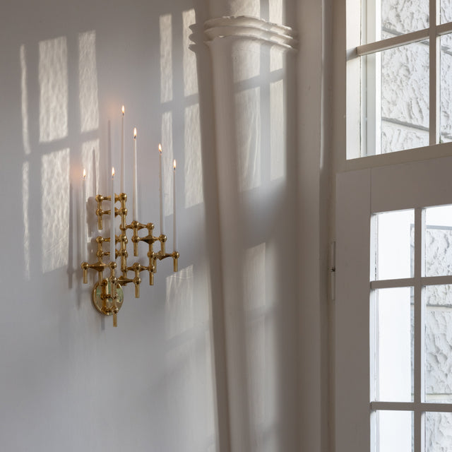 Wandhalterung für Kerzenhalter - Stoff Nagel