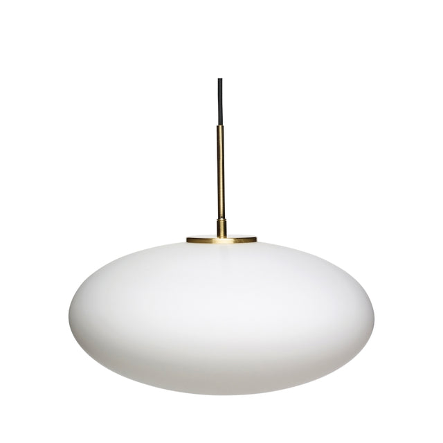 Muse Pendelleuchte Ellipse Weiß - Hübsch Interior