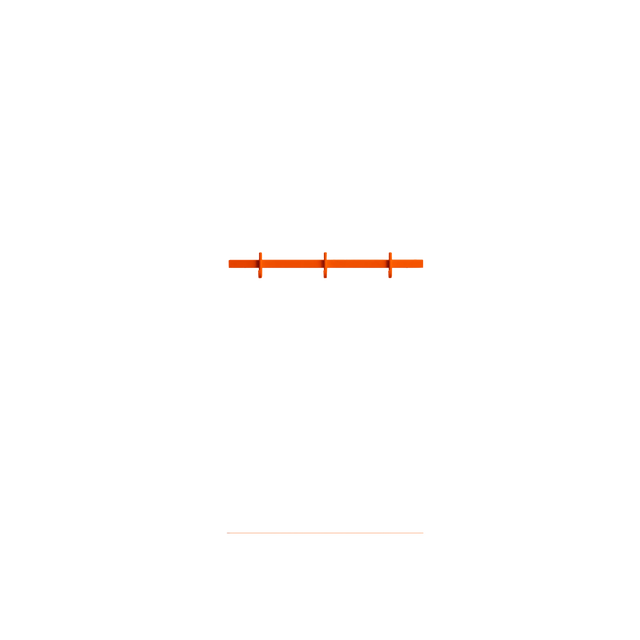 String Relief Hakenleiste 41cm Orange – Garderobenleiste von TAF Studio