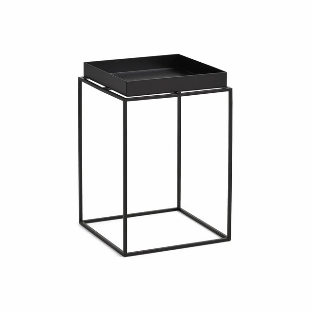 Nachttisch Tray Table HAY Black hoch 30x30x44cm