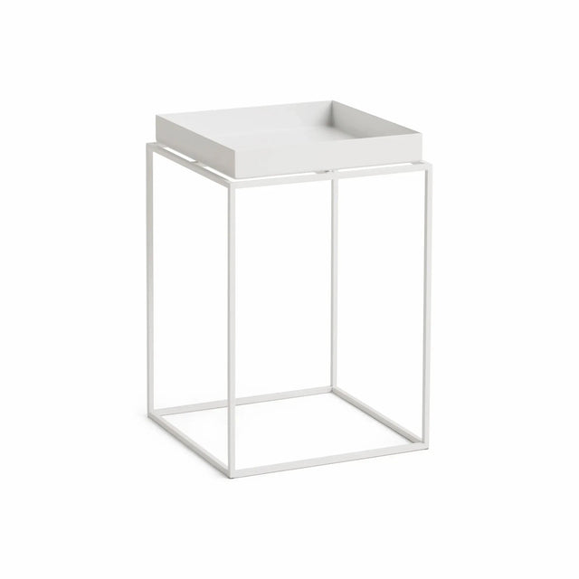 Nachttisch Tray Table HAY White hoch 30x30x44cm