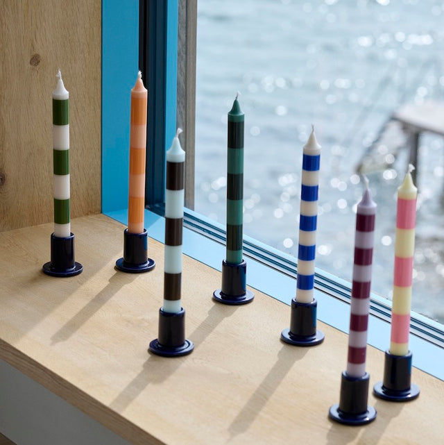 Stripe Kerze - HAY