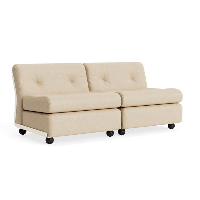 Sofa 2-Sitzer Amanta Gestell Cream Beige - HAY