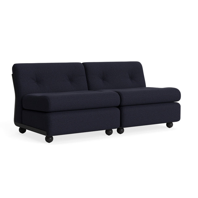 Sofa 2-Sitzer Amanta Gestell Anthracite - HAY