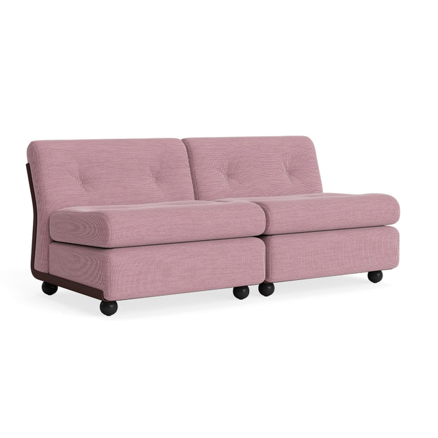 Sofa 2-Sitzer Amanta Gestell Burgundy - HAY