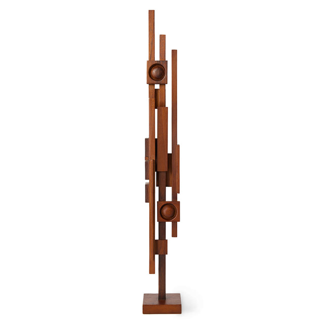 Holzobjekt Skulptur Skyline - HK Living