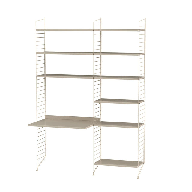 Arbeitsplatz B Komplettset - Regalsystem - Stringfurniture