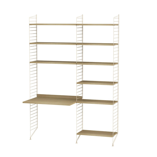 Arbeitsplatz B Komplettset - Regalsystem - Stringfurniture