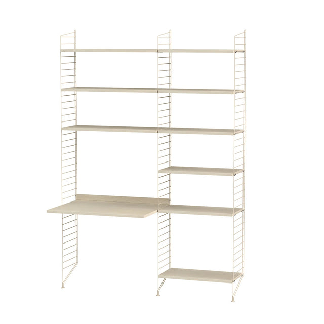 Arbeitsplatz B Komplettset - Regalsystem - Stringfurniture