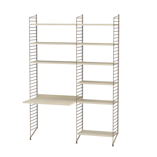 Arbeitsplatz B Komplettset - Regalsystem - Stringfurniture