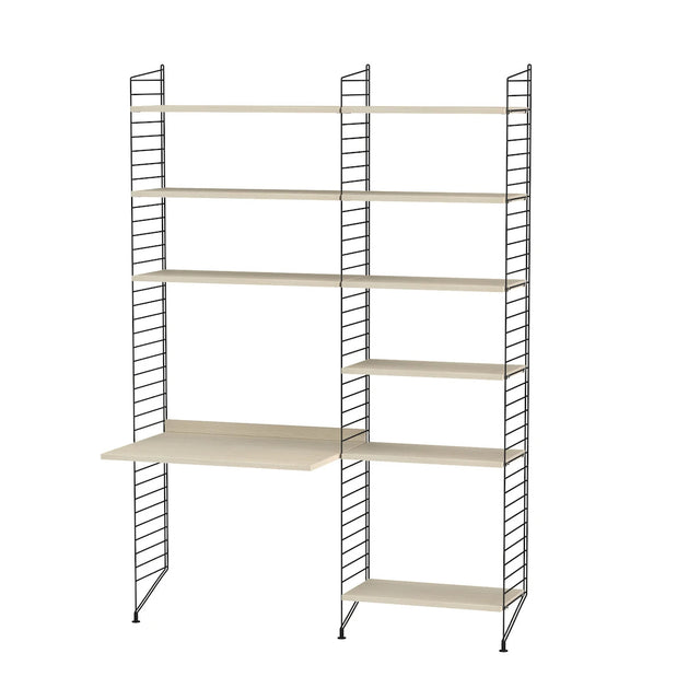 Arbeitsplatz B Komplettset - Regalsystem - Stringfurniture