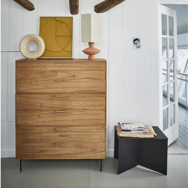 Beistelltisch Metall rechteckig schwarz - HK Living