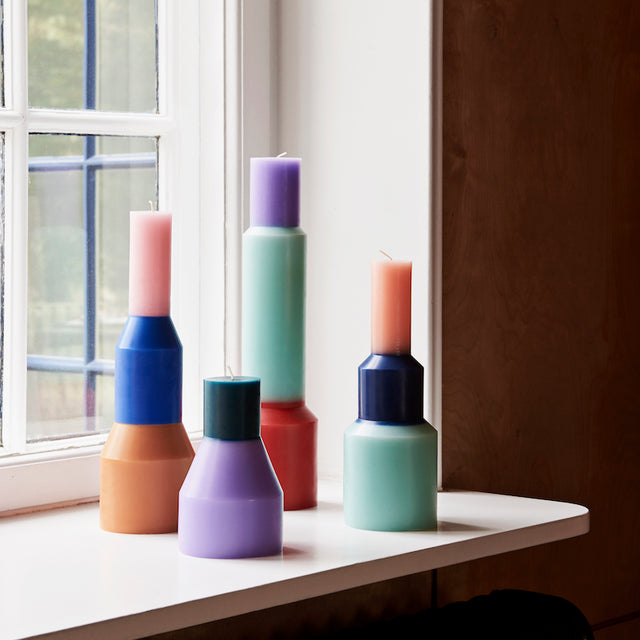 Bunte Kerze Pillar Candle Lex Pott- HAY