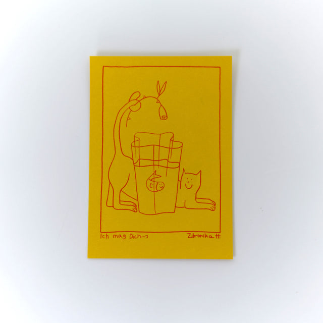 Postkarte - DesignWe.Love x Zitronika