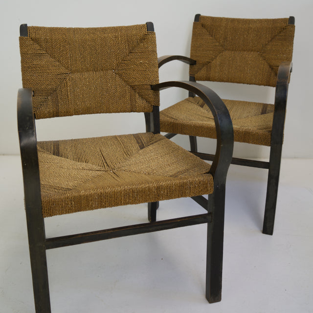 Erich Dieckmann Bauhaus Sessel mit Korbgeflecht - Vintage Stuhl