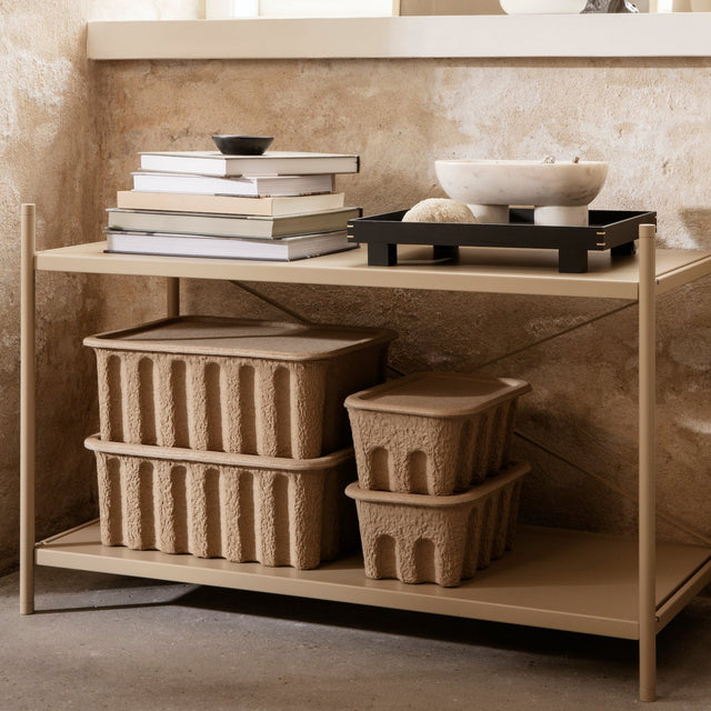 Aufbewahrungsbox klein Paper Pulp (2er Set) - ferm LIVING