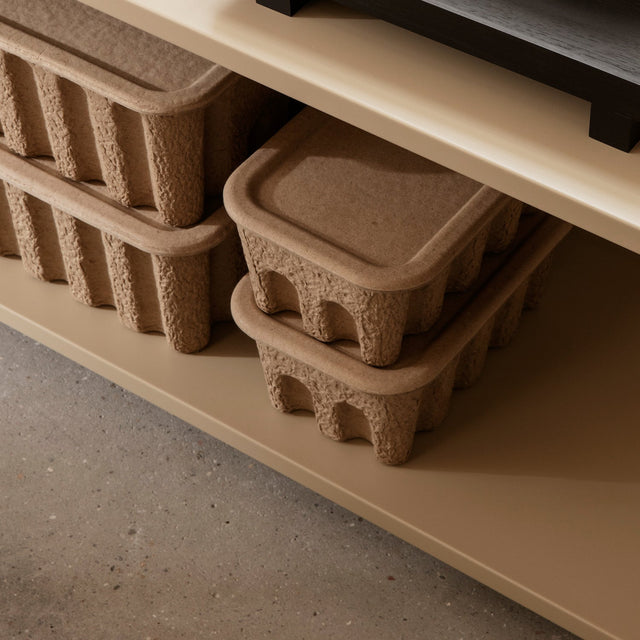 Aufbewahrungsbox klein Paper Pulp (2er Set) - ferm LIVING