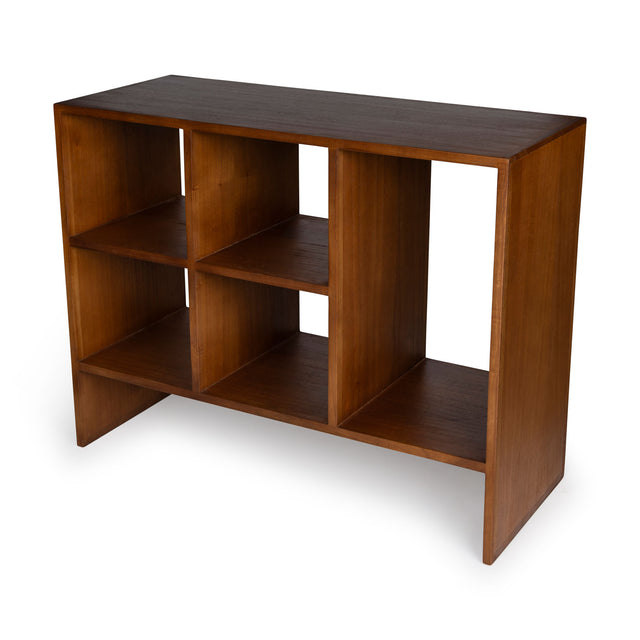 Regal Mid-Century Book Rack 5 dunkelbraun - Detjer