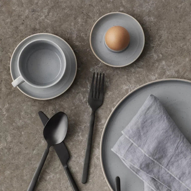 Eierbecher aus Keramik 2er-Set SABLO Stone - blomus 2