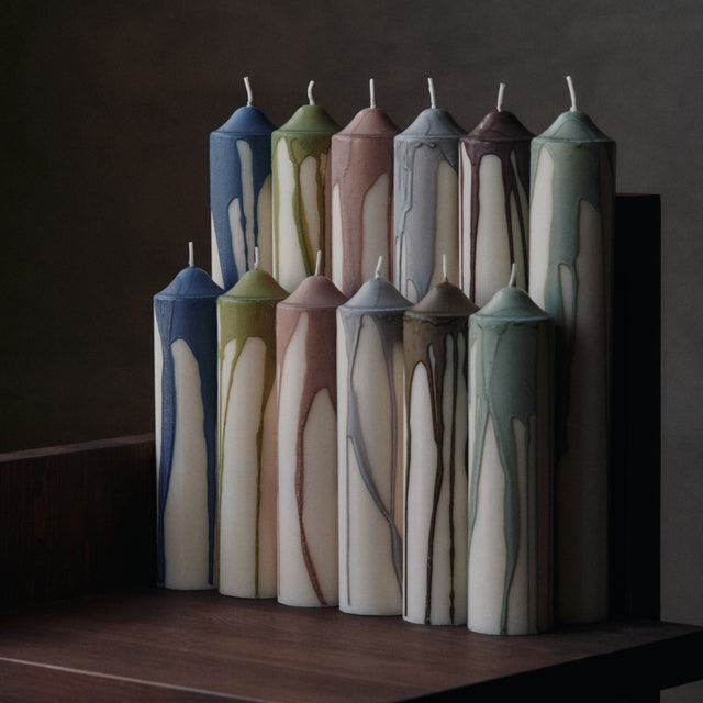 Stumpenkerze Dryp Pillar Candle H20 - ferm LIVING
