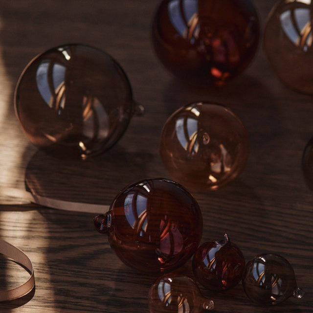 Weihnachtsbaumkugeln Glass Baubles M Roseate - ferm LIVING