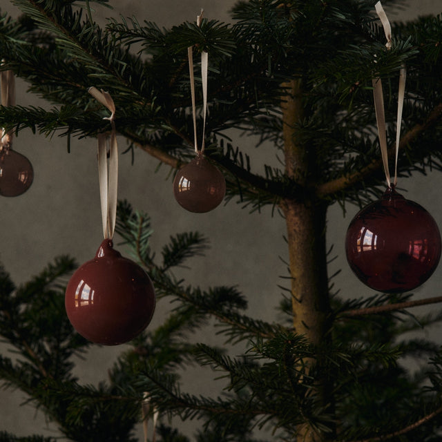 Weihnachtsbaumkugeln Glass Baubles S Roseate - ferm LIVING