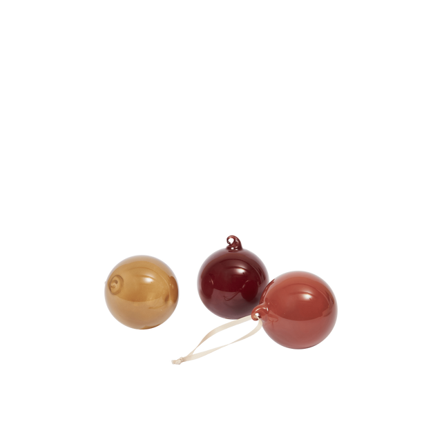 Weihnachtsbaumkugeln Glass Baubles M Roseate - ferm LIVING