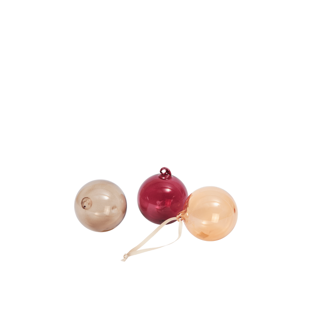 Weihnachtsbaumkugeln Glass Baubles M Roseate - ferm LIVING