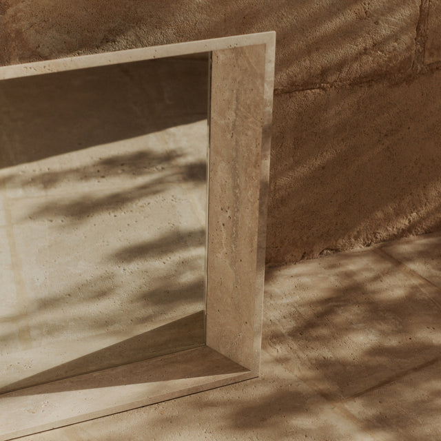 Spiegel Lancet Travertin - ferm LIVING x Utzon