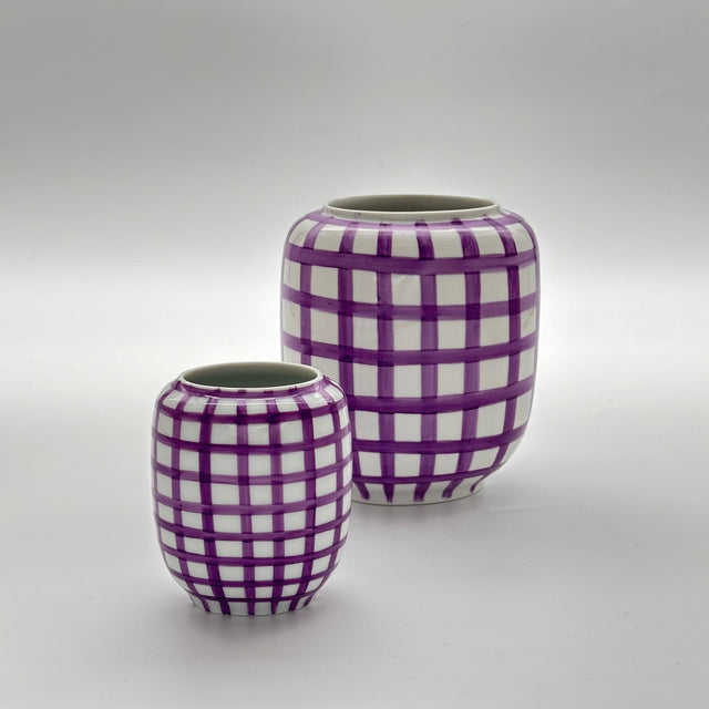 Vase Form R Kariert - DesignWe.Love