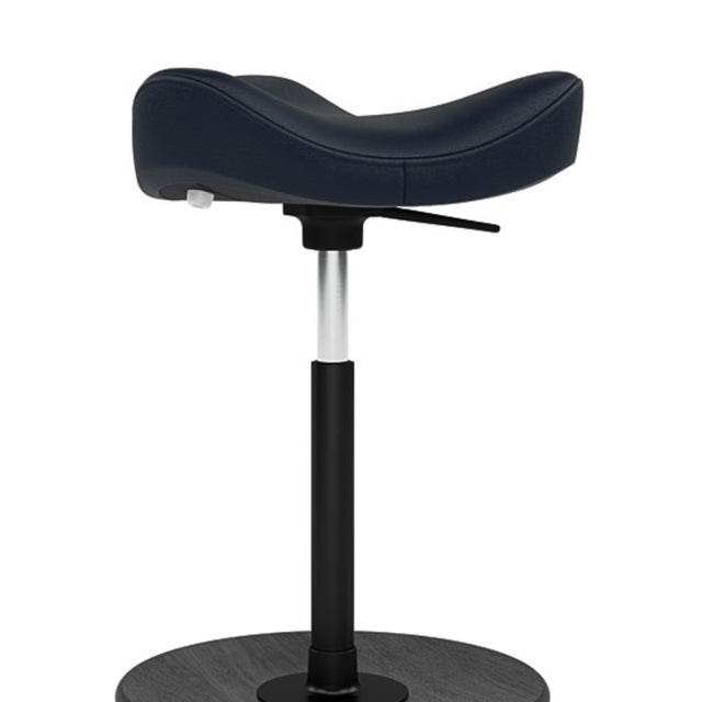 Move Stehhilfe - Stehsitz Hocker mit Lederbezug Dunkelblau - Varier Furniture