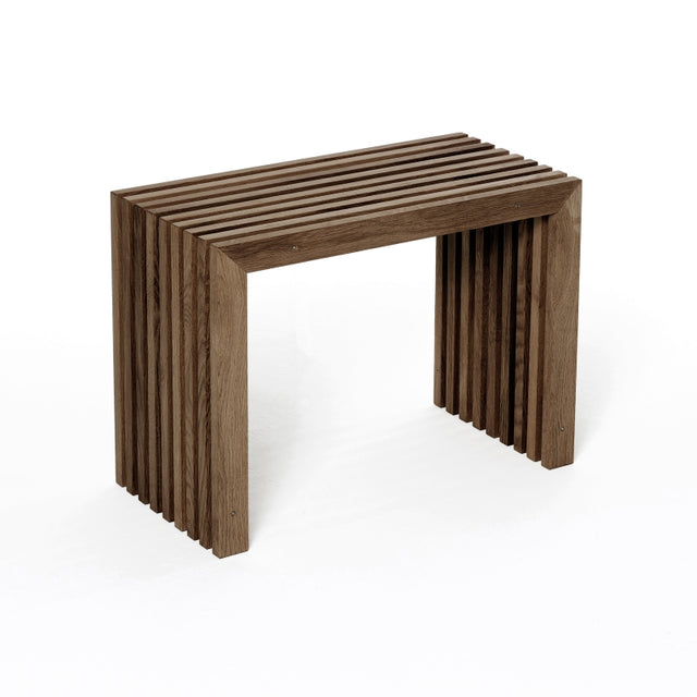 Bank aus Eichenlamellen - Raumgestalt