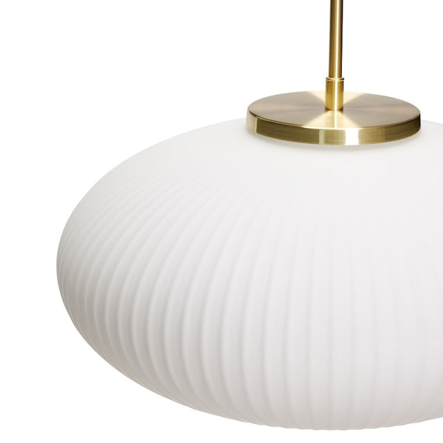 Serene Pendelleuchte Ellipse Weiß - Hübsch Interior