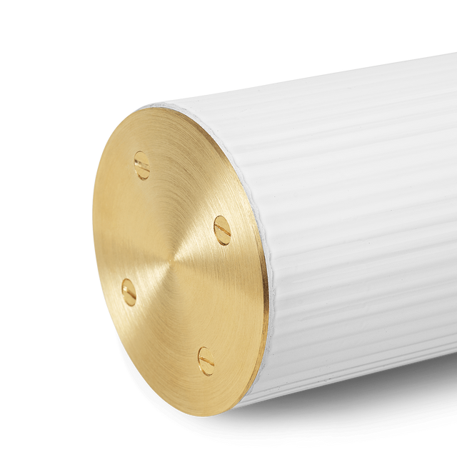 Hängeleuchte Vuelta Weiß 100cm Messing - ferm LIVING