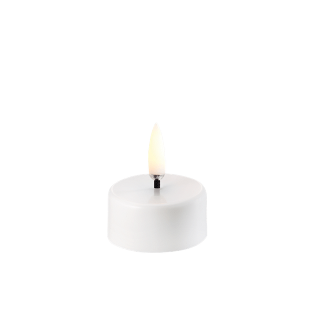 LED Teelicht aus ABS Kunststoff Ø3,9cm weiß - Uyuni